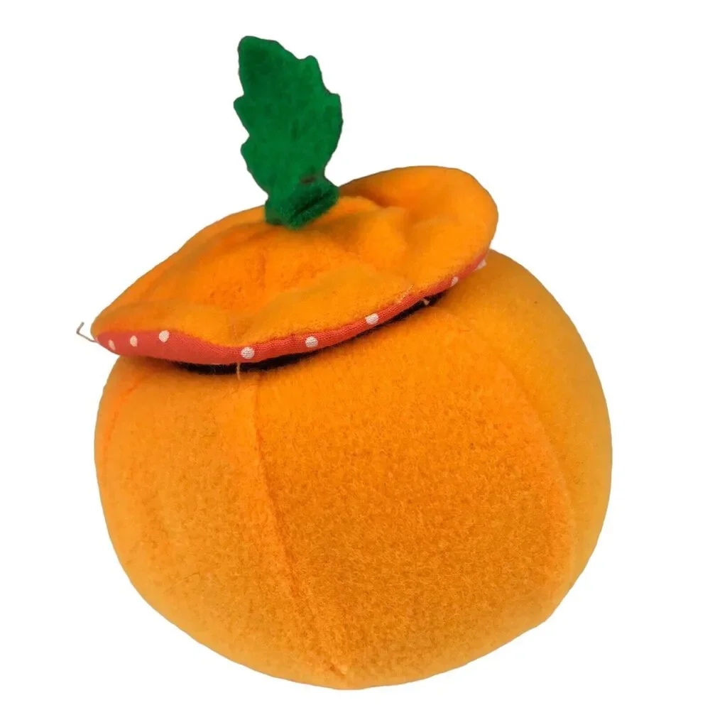 Applause 1986 Halloween Pop Up Pumpkin Plush Bat Jack-O-Lantern Stuffed Vintage